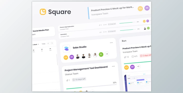 UI8 - Download Square Dashboard UI Kit