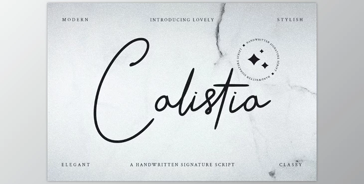 Download Calistia - Signature Font (CreativeMarket 290949861)