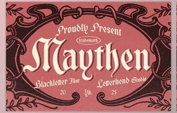 Download Maythen Blackletter Font (<span class='badge badge-warning'>CreativeMarket</span> 291339284)