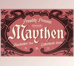 Download Maythen Blackletter Font (CreativeMarket 291339284)