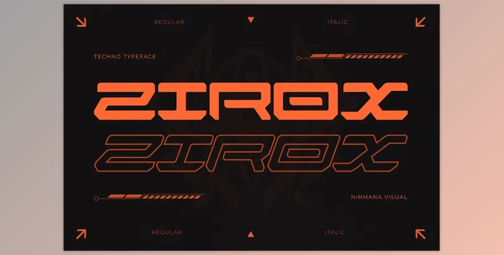 Download Zirox Cyberpunk - Branding Logo Font (CreativeMarket 291342385)