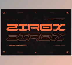 Download Zirox Cyberpunk - Branding Logo Font (CreativeMarket 291342385)