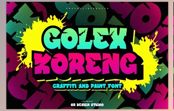 Download Golex Koreng - Graffiti <span class='badge badge-warning'>Font</span> (Creativemarket 291305563)