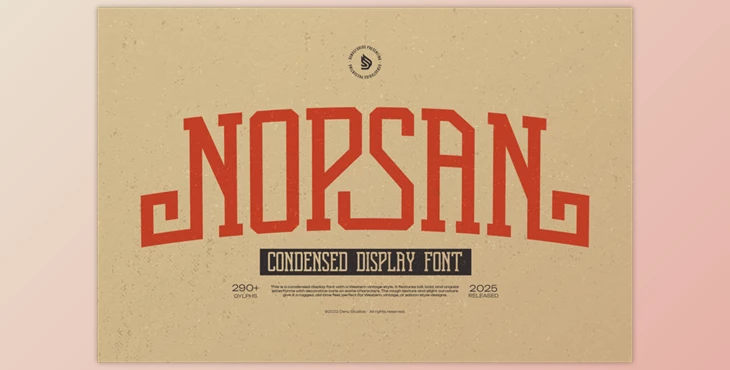 FontBundles - Download Fontbundles - Nopsan | Condensed Display Font