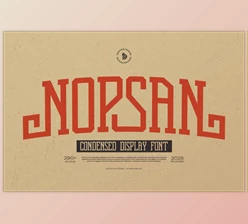 FontBundles - Download Fontbundles - Nopsan | Condensed Display Font