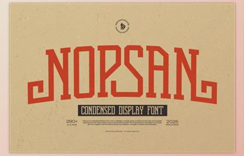 FontBundles - Download Fontbundles - Nopsan | Condensed <span class='badge badge-warning'>Display</span> <span class='badge badge-warning'>Font</span>