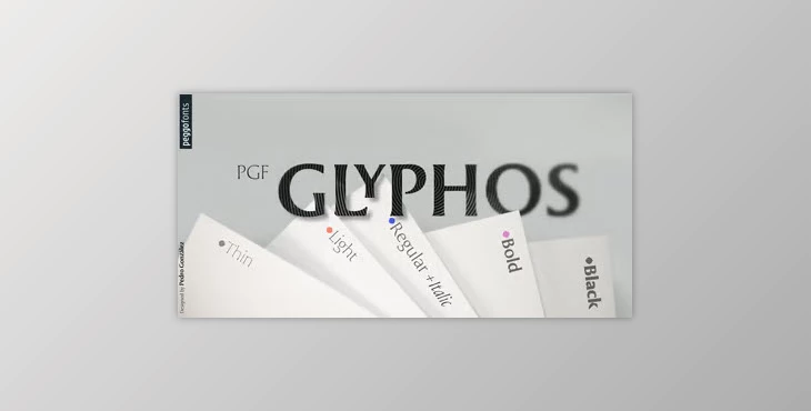 MyFonts - Download PGF Glyphos Font Family