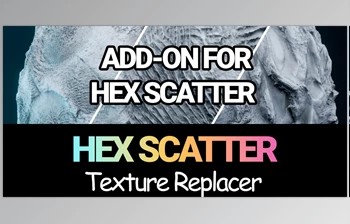 <span class='badge badge-warning'>Blender</span> - Download Hex Scatter Textures Replacer Addon v1.5