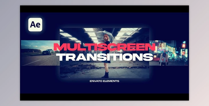 Download Multiscreen Transitions (Videohive 57628561) - AE Project