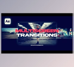 Download Multiscreen Transitions (Videohive 57628561) - AE Project