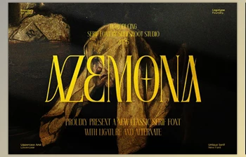 Download Azemona || Classy Serif <span class='badge badge-warning'>Font</span> (CreativeMarket 291309938)