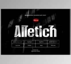 Slide Shoot - Download Alletich || Unique Modern Sans Serif Font