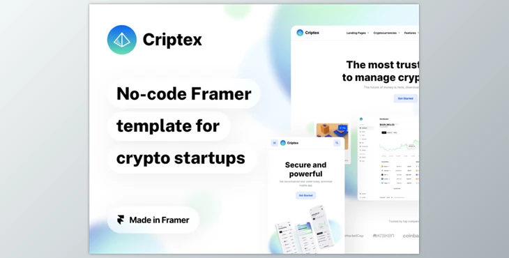 Ui8 - Download Criptex - Framer Template for Crypto and Web3 Startups