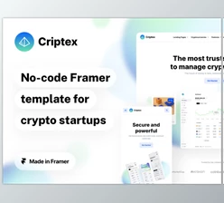Ui8 - Download Criptex - Framer Template for Crypto and Web3 Startups
