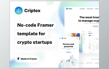 <span class='badge badge-warning'>Ui8</span> - Download Criptex - Framer Template for Crypto and Web3 Startups
