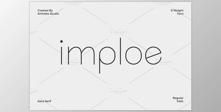 Download Imploe Modern Sans Font Family (CreativeMarket 291341306)