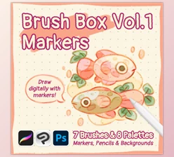 Gumroad - Download Brush Box Vol.1 - Markers, Pencils & Palettes