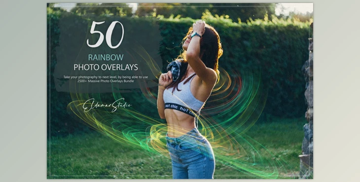 Artstation - Download 50 Rainbow Photo Overlays
