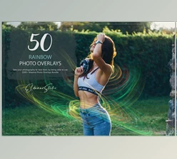 Artstation - Download 50 Rainbow Photo Overlays