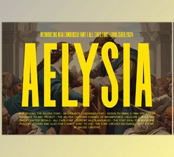 Download Aelysia Font - Condensed Font (CreativeMarket 291110745)