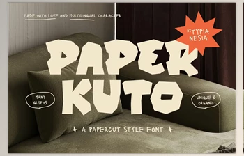 Download <span class='badge badge-warning'>Paper</span> Kuto - <span class='badge badge-warning'>Papercut</span> Style Font (CreativeMarket 291157714)