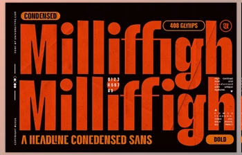 Download UT Milliffigh - A Condensed <span class='badge badge-warning'>Font</span> (CreativeMarket 291138814)