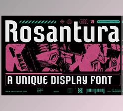 Download UT Rosantura : A Unique Display Font (CreativeMarket 291138895)