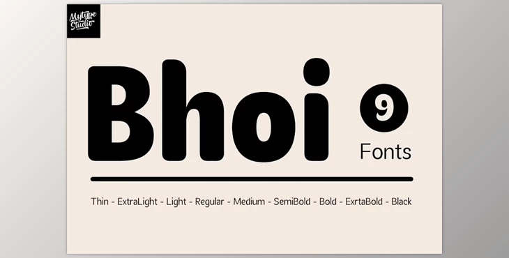 Download Bhoi – Playful & Versatile Rounded (CreativeMarket 291040982)