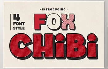 Download Fox Chibi: <span class='badge badge-warning'>4</span> Font Styles (CreativeMarket 291026695)