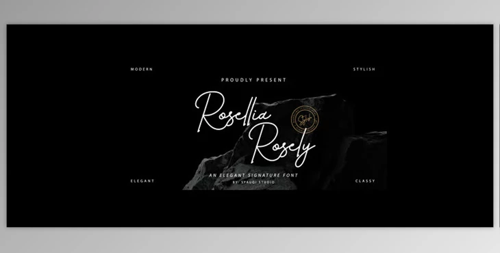 MyFonts - Download Rosellia Rosely Font
