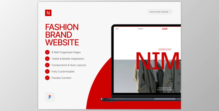 UI8 - Download NIMB - Fashion Brand Website