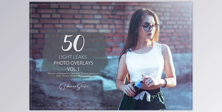 Artstation - Download 50 Light Leaks Photo Overlays - Vol. 1