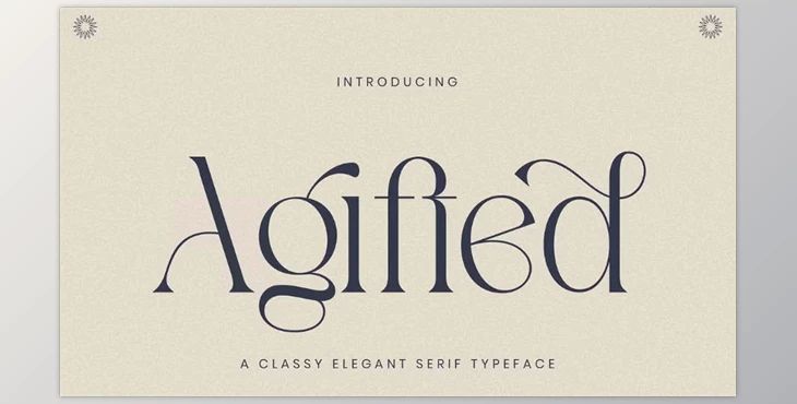 Download Agifted - Elegant Serif Font (CreativeMarket 291319469)