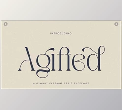 Download Agifted - Elegant Serif Font (CreativeMarket 291319469)