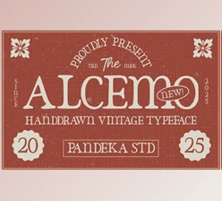 Download Alcemo - Hand-Drawn Vintage Serif (CreativeMarket 291241148)