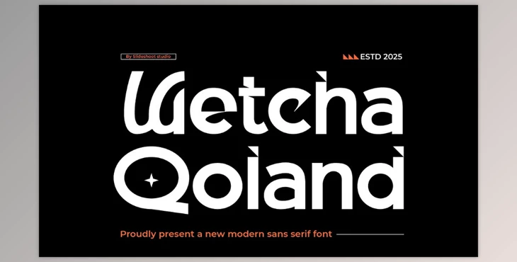 Download Wetcha Qoland Modern Sans Serif (CreativeMarket 291370080)
