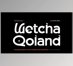 Download Wetcha Qoland Modern Sans Serif (CreativeMarket 291370080)