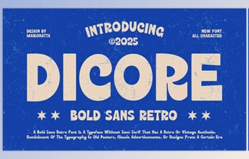 Download Dicore - Bold Sans <span class='badge badge-warning'>retro</span> <span class='badge badge-warning'>Font</span> (CreativeMarket 291084381)