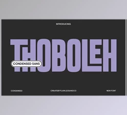 Download Thoboleh - Condensed Sans Serif (CreativeMarket 291373209)