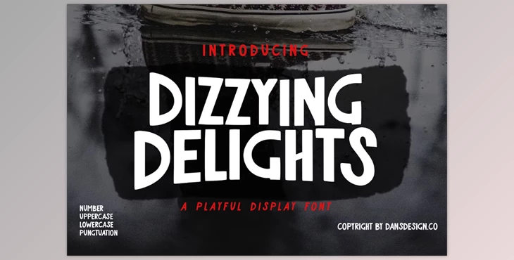 Download Dizzying Delights Playful Comic Font (CreativeMarket t291362259)