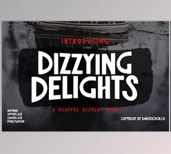 Download Dizzying Delights Playful Comic Font (CreativeMarket t291362259)