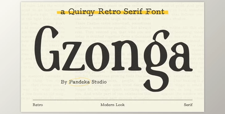 Download Gzonga - Retro Charm Serif (CreativeMarket 291373005)