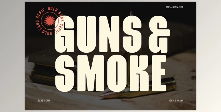 Download Guns & Smoke - Bold Condensed Sans (CreativeMarket 291013275)