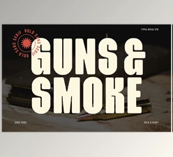 Download Guns & Smoke - Bold Condensed Sans (CreativeMarket 291013275)