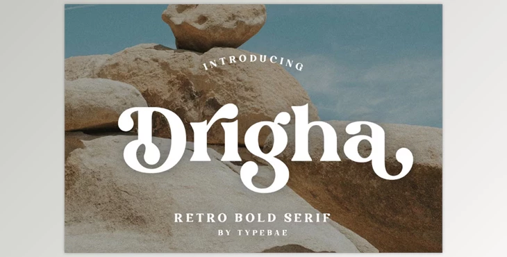 Download Drigha - Stylish Serif Font (CreativeMarket 291232444)