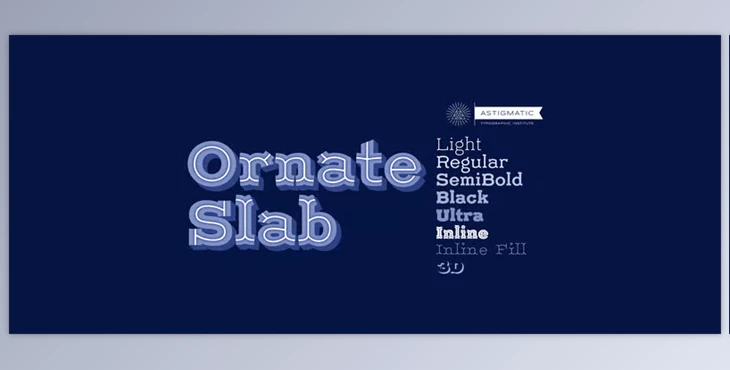 MyFonts - Download Ornate Slab AOE Font Family