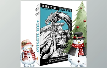 Gumroad - Download Comic Book Artist: INKER SET for Clip <span class='badge badge-warning'>Studio</span> Paint - Brushes and more