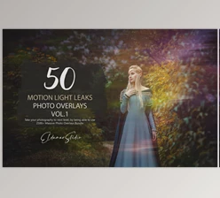 Artstation - Download 50 Motion Light Leaks Photo Overlays - Vol. 1