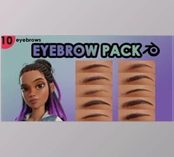 Blender - Download Eyebrow Pack