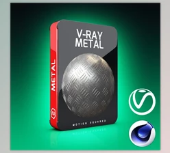 Motion Squared - Download V-Ray Metal Texture Pack for Cinema 4D